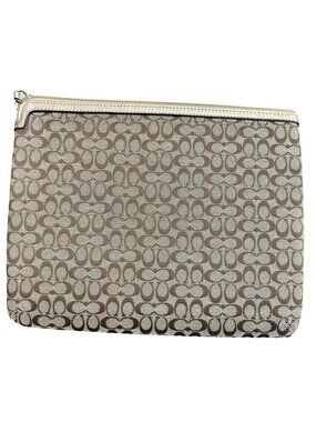 Coach Signature Canvas iPad Case